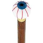 Blue Iris Bloodshot Eye Round Knob Cane