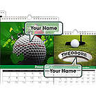 Personalized Golf Calendar