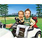 Two Guys in a Golf Cart Caricature Print from Photos