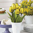 Yellow Foil-Wrapped Chocolate Tulips