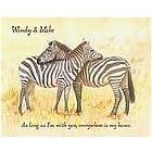 Loving Zebras Personalized Print