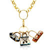 Purse Lover's Gold-Tone Charm Necklace