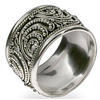 Sterling Silver Wide Bali Band Ring