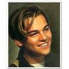 Leonardo DiCaprio in Titanic Oil Painting 8x10 Giclee Print