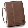Personalized Small Dark Brown Bible Case