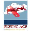 167 Red Plane Personalized Print