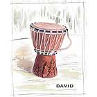 African Drum Personalized Print
