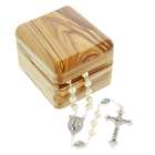 Our Lady of Fatima Olivewood Box & Rosary