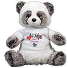 Panda Stuffed Animal in Wild About Personalized T-Shirt
