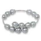 Sterling and Gray Pearl Bracelet