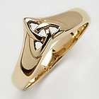10 Carat Gold Ladies Irish Trinity Wishbone Ring
