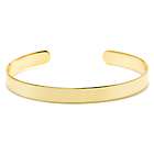 Classic Gold-Plated Cuff Bracelet with Personalized Engraving