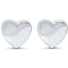 Sterling Silver Heart Fashion Stud Earrings