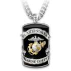 Marine Corps Pride Emblem Stainless Steel Dog Tag