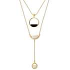 Berricle Gold-Tone Open Circle Fashion Layered Necklace