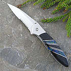 Kershaw Leek Pocket Knife with Jet and Azurite Handle