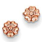 14-Karat Rose Gold Flower Stud Earrings