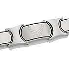 Men's Embossed Stainless Steel US Air Force Bracelet