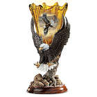 Ted Blaylock Eagle Art Sculptural Torchiere Lamp