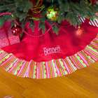 Personalized Holly Jolly Tree Skirt