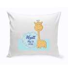 Personalized Baby Giraffe Nursery Throw Pillow