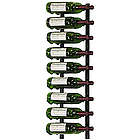 18 Bottle Wall Mounted Metal Hanging Wine Rack