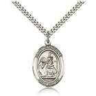 Sterling Silver St. Catherine of Siena Pendant with Chain