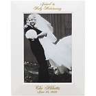 Personalized 4x6 White Wood Wedding Photo Frame