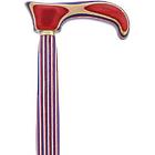 Red, White, and Blue Twist Walking Cane with Derby Handle