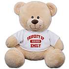 Personalized Property of XOXO Teddy Bear