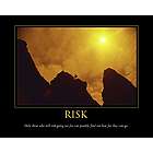 Risk Inspirational Personalized Print