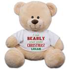 I Can Bearly Wait Until Christmas Personalized Teddy Bear