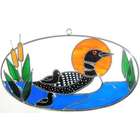 Stained Glass Loon on Oval Ring