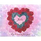 Floral Heart Personalized Art Print