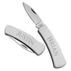 Personalized Brushed Stainless Steel Small Pocket Knife