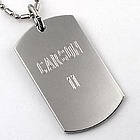 Engravable Dog Tag Necklace