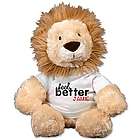 Personalized Feel Better Lion Stuffed Animal