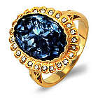 Royal Regalia Princess Diana Sapphire Swarovski Crystal Ring