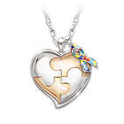 Personalized My Hero Autism Awareness Necklace