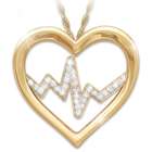 Heart of a Nurse Pendant with Swarovski Crystals