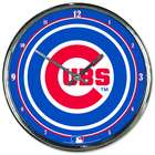 Chicago Cubs Chrome Plated Clock