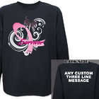 Personalized Hope Ribbon Breast Cancer Survivor Long-Sleeve Shirt