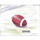 Personalized David's Football Canvas Art
