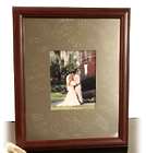 Cherry Signature Picture Frame with Silver Mat