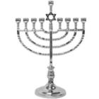 Rite Lite Judaica Polished Silvertone Menorah