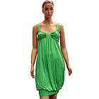 Green Viscose Knee-Length Dress