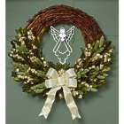 Preserved Remembrance Wreath with Angel