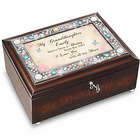 Personalized Music Box for Granddaughter with Poem Card