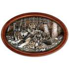 Family Treasures Wolf Art Personalized Collector Plate