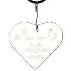 Personalized God Bless Baby Glass Ornament